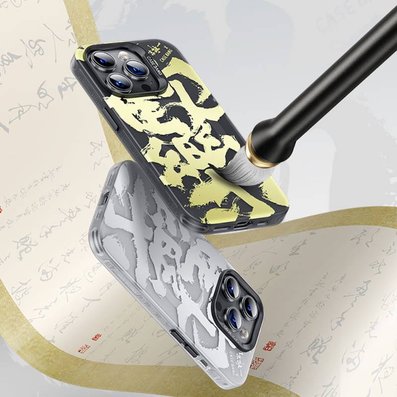 Apple iPhone 14 Pro Max Kılıf Magsafe Şarj Özellikli Benks Casebang Calligraphy Joy Kapak - 4