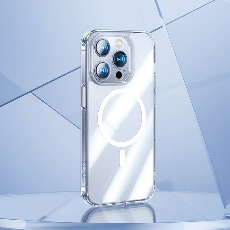 Apple iPhone 14 Pro Max Kılıf Magsafe Şarj Özellikli Kamera Korumalı Benks Corning Glass Serisi Kapak - 3