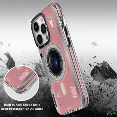 Apple iPhone 14 Pro Max Kılıf Magsafe Şarj Özellikli Lens Figürlü YoungKit Art Film Serisi Kapak - 6