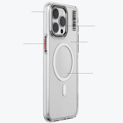 Apple iPhone 14 Pro Max Kılıf Magsafe Şarj Özellikli Şeffaf Youngkit Crystal Shield Serisi Kapak - 7