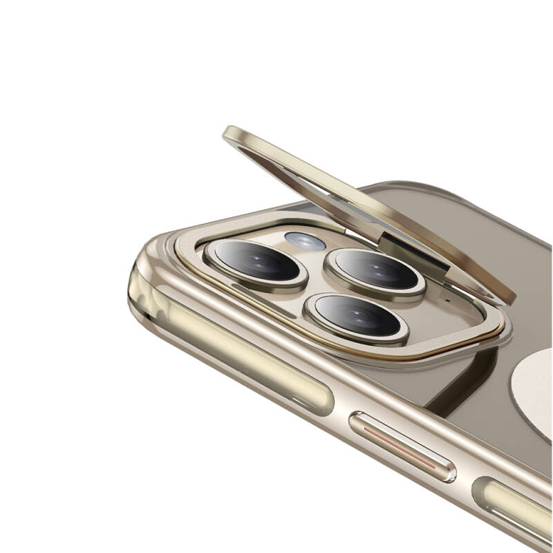 Apple iPhone 14 Pro Max Kılıf Magsafe Şarj Özellikli Wlons Standlı Efsane Kapak - 5