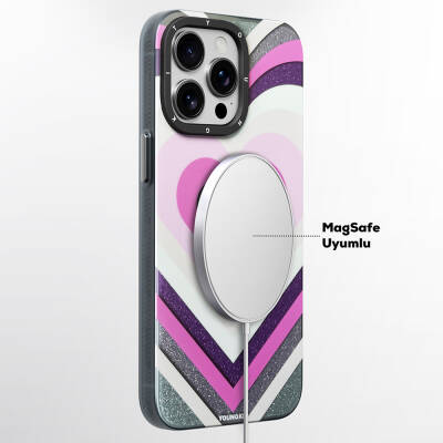 Apple iPhone 14 Pro Max Kılıf Magsafe Şarj Özellikli Youngkit Star Dazzle Serisi Kapak - 8