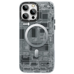 Apple iPhone 14 Pro Max Kılıf Magsafe Şarj Özellikli YoungKit Technology Serisi Kapak - 4
