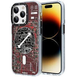 Apple iPhone 14 Pro Max Kılıf Magsafe Şarj Özellikli YoungKit Technology Serisi Kapak - 17