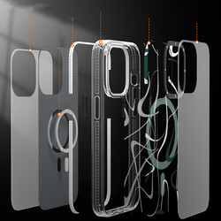 Apple iPhone 14 Pro Max Kılıf Magsafe Şarj Özellikli Youngkit Water-Ink Serisi Kapak - 4