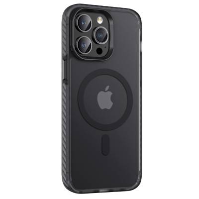 Apple iPhone 14 Pro Max Kılıf Mat Arka Yüzey Wireless Şarj Özellikli Zore Locik Kapak - 3