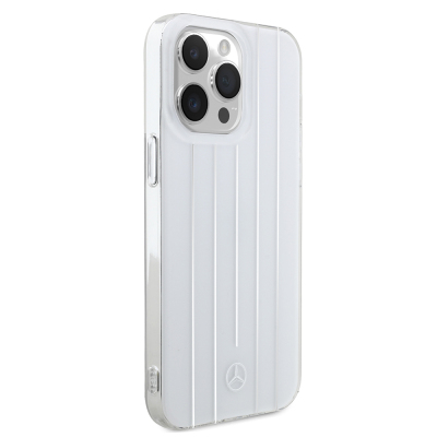 Apple iPhone 14 Pro Max Kılıf Mercedes Benz Orjinal Lisanslı New Urban 3 Sert PC Paralel Çizgi Desenli Kapak - 6