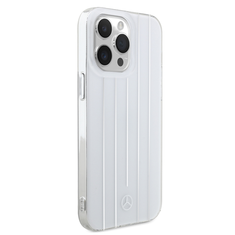 Apple iPhone 14 Pro Max Kılıf Mercedes Benz Orjinal Lisanslı New Urban 3 Sert PC Paralel Çizgi Desenli Kapak - 6
