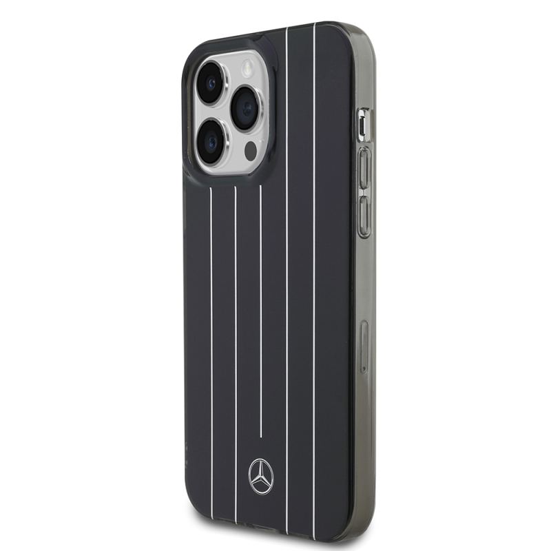 Apple iPhone 14 Pro Max Kılıf Mercedes Benz Orjinal Lisanslı New Urban 3 Sert PC Paralel Çizgi Desenli Kapak - 10