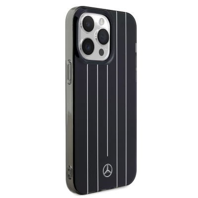 Apple iPhone 14 Pro Max Kılıf Mercedes Benz Orjinal Lisanslı New Urban 3 Sert PC Paralel Çizgi Desenli Kapak - 12