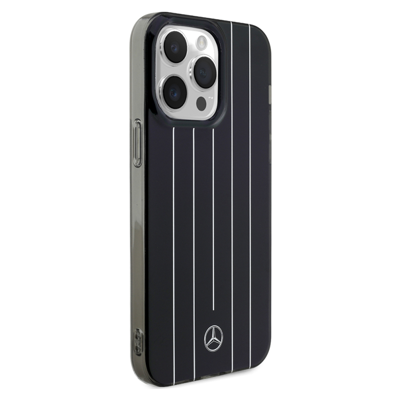 Apple iPhone 14 Pro Max Kılıf Mercedes Benz Orjinal Lisanslı New Urban 3 Sert PC Paralel Çizgi Desenli Kapak - 12