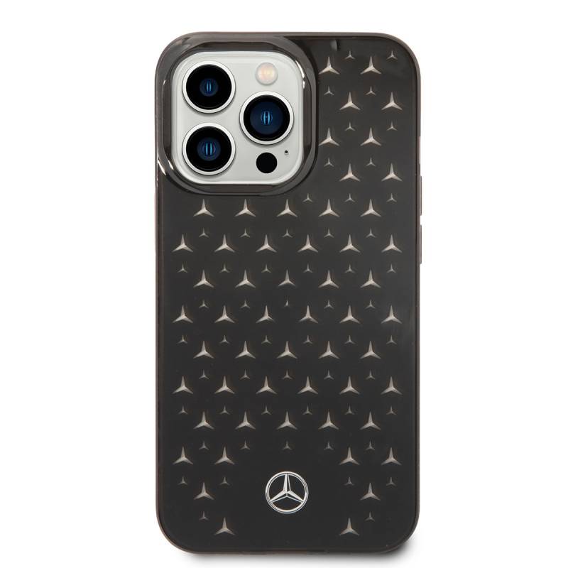 Apple iPhone 14 Pro Max Kılıf Mercedes Benz Transparan Yıldızlı Dizayn Kapak - 3
