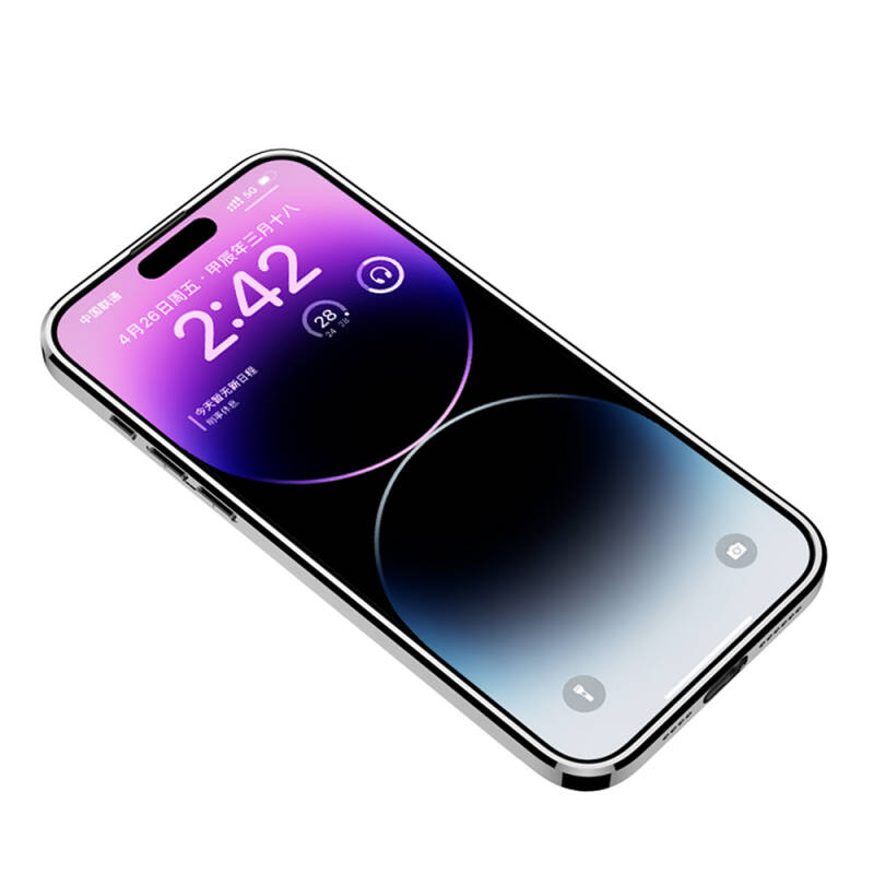 Apple iPhone 14 Pro Max Kılıf Ultra İnce Kamera Korumalı PC + Deri Arka Yüzey Zore X-Pro Kapak - 3