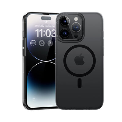 Apple iPhone 14 Pro Max Kılıf Wireless Şarj Destekli Benks Magnetik Haze Kapak - 9