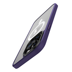 Apple iPhone 14 Pro Max Kılıf Wireless Şarj Özellikli Zore Hibrit Magsafe Kapak - 13