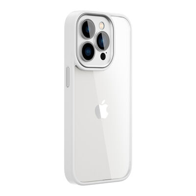 Apple iPhone 14 Pro Max Kılıf Wiwu VCC-104 Lens Korumalı Renkli Kenar Arkası Şeffaf Vivid Clear Kapak - 5