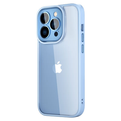 Apple iPhone 14 Pro Max Kılıf Wiwu VCC-104 Lens Korumalı Renkli Kenar Arkası Şeffaf Vivid Clear Kapak - 2