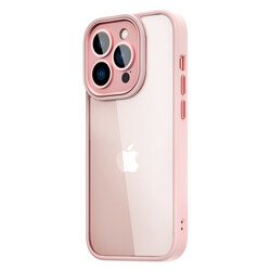 Apple iPhone 14 Pro Max Kılıf Wiwu VCC-104 Lens Korumalı Renkli Kenar Arkası Şeffaf Vivid Clear Kapak - 7