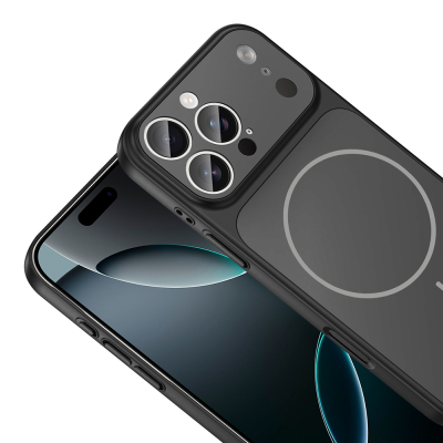 Apple iPhone 14 Pro Max Kılıf Zore M-Safe Şarj Özellikli Kamera Korumalı Formen Kapak - 14