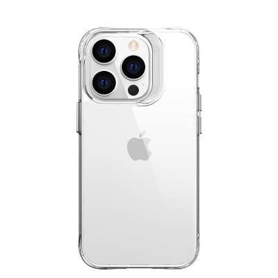 Apple iPhone 14 Pro Max Kılıf Zore Şeffaf Ultra İnce Airbag Tasarımlı Okka Kapak - 9