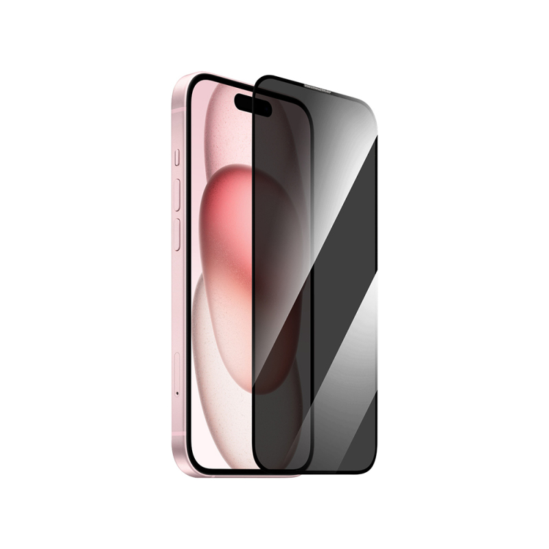 Apple iPhone 14 Pro Max Wiwu GT-011 Anti-Bacterial Polymer Oleophobic Coating Tempered Privacy Glass Screen Protector - 6