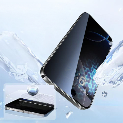 Apple iPhone 14 Pro Max Zore 3D Oliv HD Temperli Cam Ekran Koruyucu + Kolay Uygulama Aparatı - 3