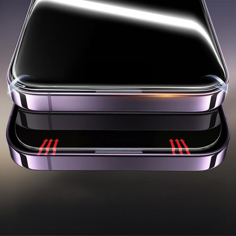 Apple iPhone 14 Pro Max Zore 3D Oliv HD Temperli Cam Ekran Koruyucu + Kolay Uygulama Aparatı - 8