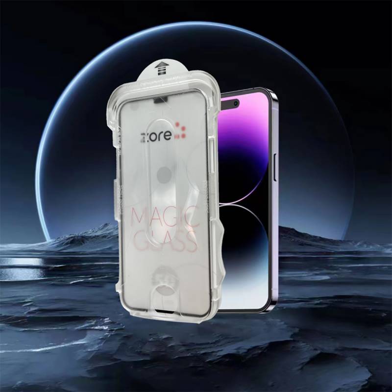 Apple iPhone 14 Pro Max Zore 5D Magic Glass Glass Screen Protector with Easy Application Tool - 6