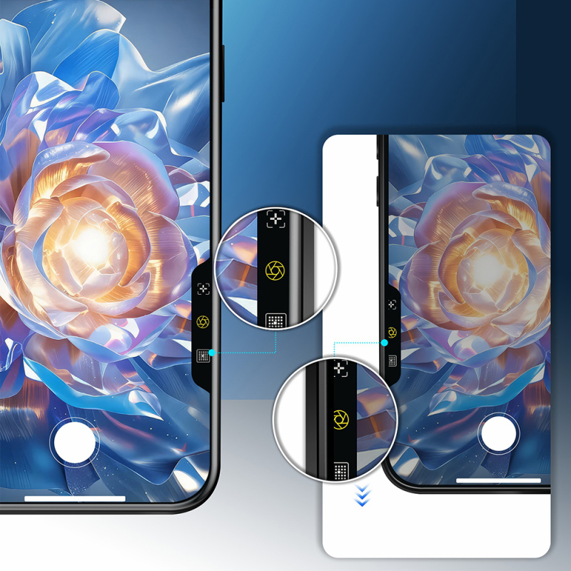 Apple iPhone 14 Pro Mohseven Safir Coating HD Temperli Cam Ekran Koruyucu - 12