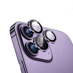 Apple iPhone 14 Pro ​​​Wiwu Lens Guard Metal Kamera Lens Koruyucu - 7
