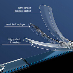 Apple iPhone 14 Plus Wiwu Magsafe Charging Feature Lens Protected Transparent Silicone Cover - 12