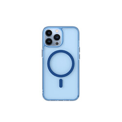 Apple iPhone 14 Pro Wiwu Magsafe Şarj Özellikli Lens Korumalı Şeffaf Silikon Kapak - 12
