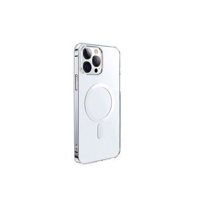 Apple iPhone 14 Pro Wiwu Magsafe Şarj Özellikli Lens Korumalı Şeffaf Silikon Kapak - 16