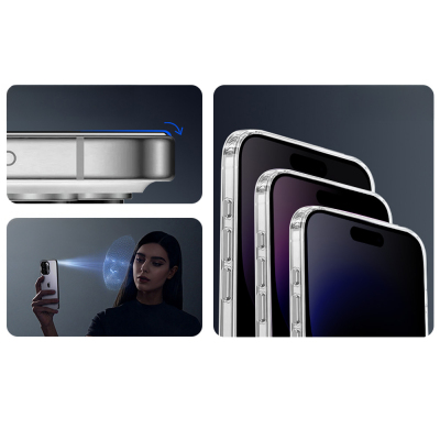 Apple iPhone 14 Zore 2.5D Oliv Privacy Temperli Cam Ekran Koruyucu + Kolay Uygulama Aparatı - 8