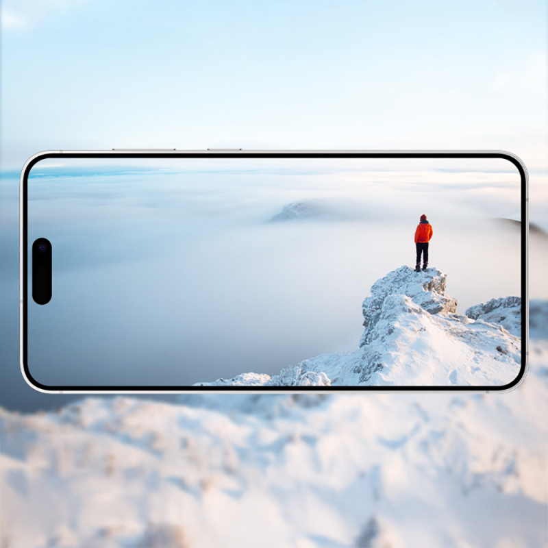 Apple iPhone 14 Zore 3D Oliv HD Temperli Cam Ekran Koruyucu + Kolay Uygulama Aparatı - 10