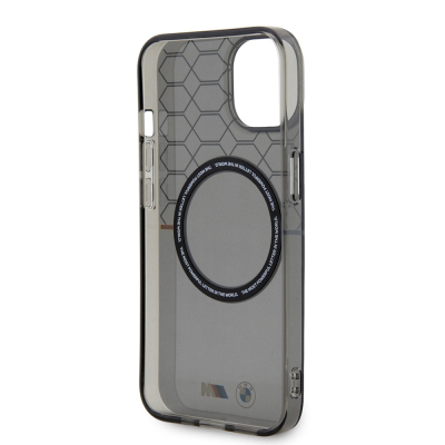 Apple iPhone 15 Case BMW Magsafe Charging Feature Transparent M Design Original Licensed Cover - 8