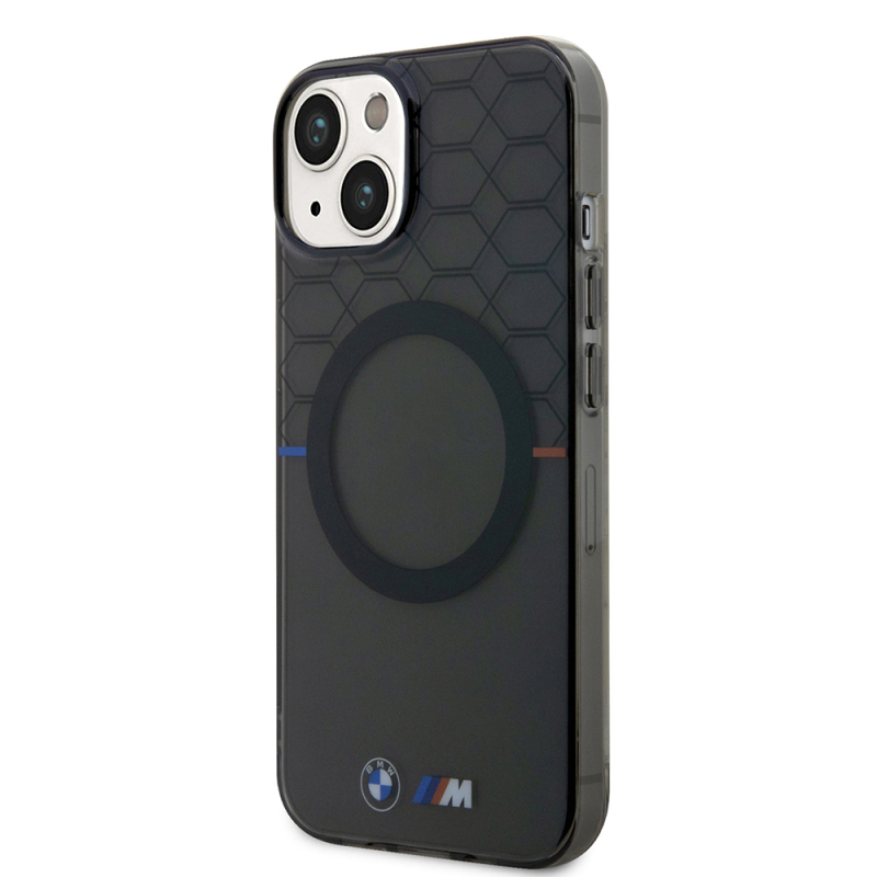 Apple iPhone 15 Case BMW Magsafe Charging Feature Transparent M Design Original Licensed Cover - 3