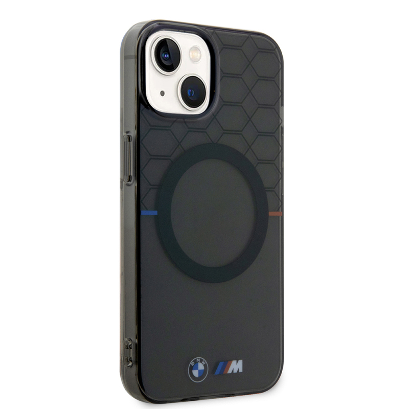 Apple iPhone 15 Case BMW Magsafe Charging Feature Transparent M Design Original Licensed Cover - 5