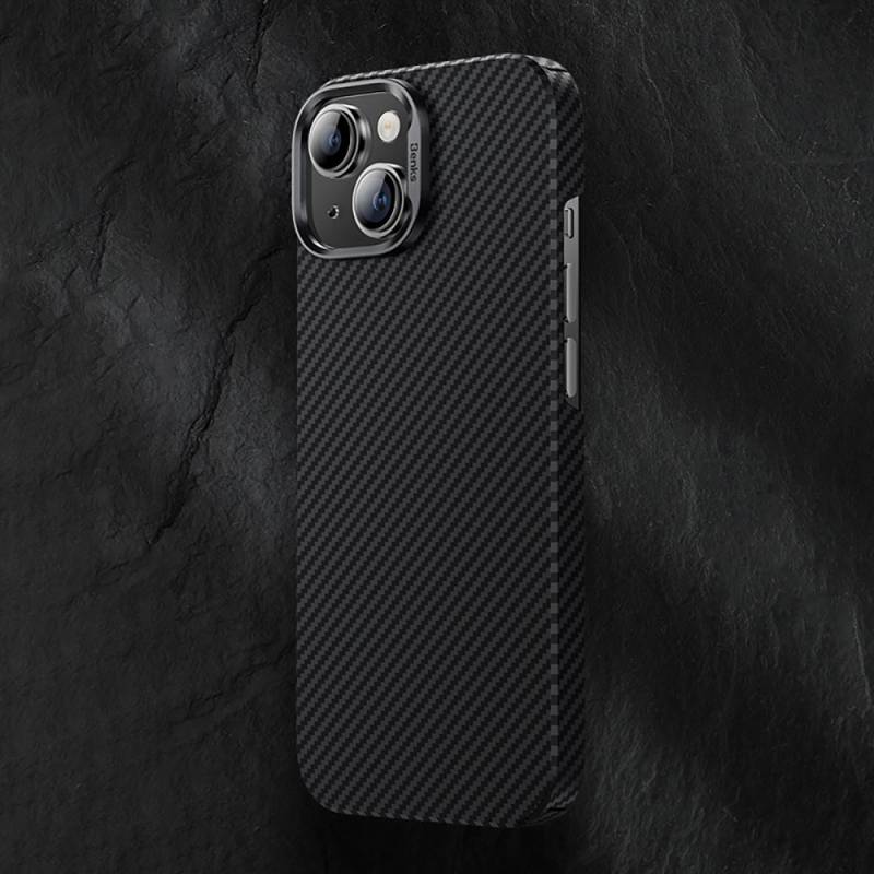 Apple iPhone 15 Case Carbon Fiber Benks Essential ArmorAir 600D Kevlar Cover with Magsafe - 16