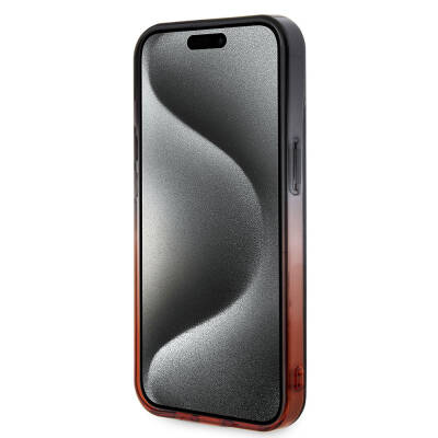 Apple iPhone 15 Case Ferrari Original Licensed Transparent SF Written Color Transition Edges Cover - 5