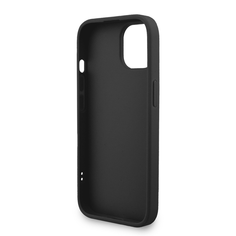 Apple iPhone 15 Case Guess Original Licensed PU Leather Wrist Strap Rope Metal Large 4G and Text Logo Cover - 10
