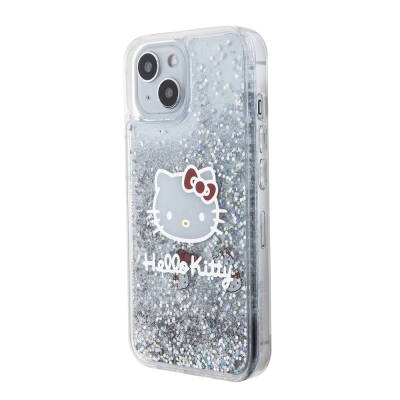 Apple iPhone 15 Case Hello Kitty Original Licensed Iconic Liquid Glitter Cover - 2