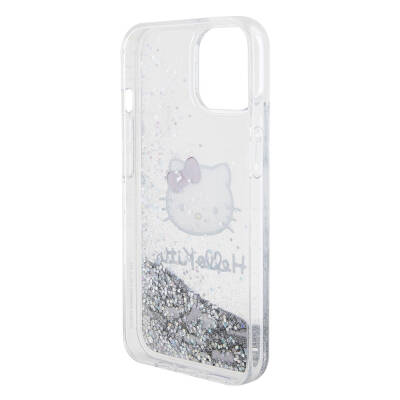 Apple iPhone 15 Case Hello Kitty Original Licensed Iconic Liquid Glitter Cover - 5