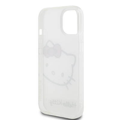 Apple iPhone 15 Case Hello Kitty Original Licensed Text and Iconic Logo Kitty Head Cover - 8