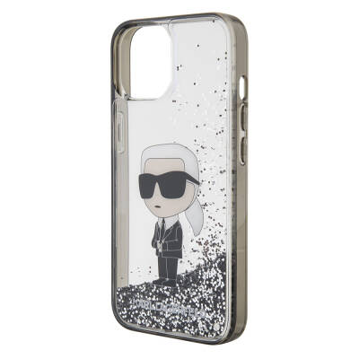 Apple iPhone 15 Case Karl Lagerfeld Iconic Liquid Glitter Original Licensed Cover - 5