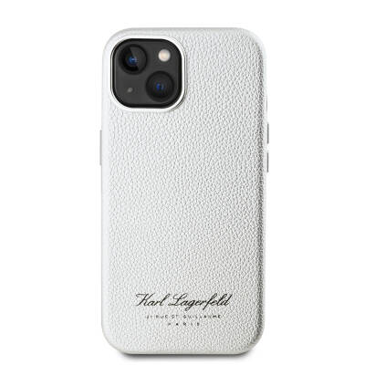 Apple iPhone 15 Case Karl Lagerfeld Original Licensed KL Written Hotel Cover - 5