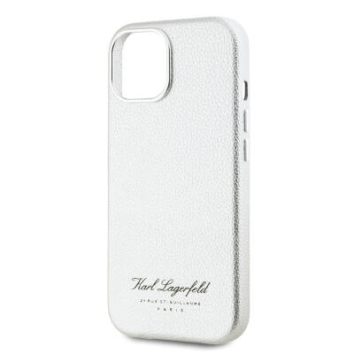 Apple iPhone 15 Case Karl Lagerfeld Original Licensed KL Written Hotel Cover - 8