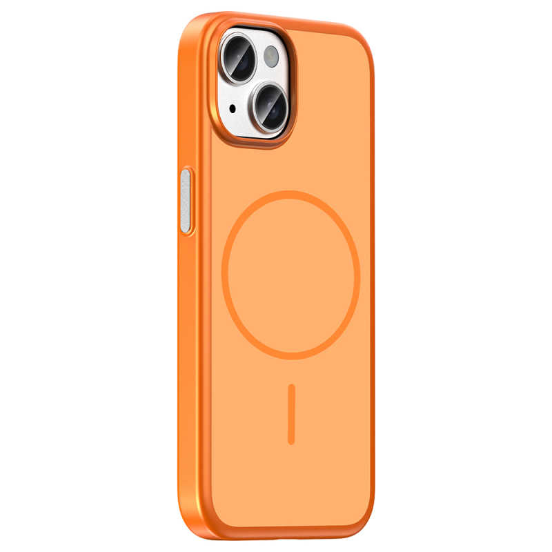 Apple iPhone 15 Case M-Safe Charging Enabled Zore Lora PC Cover - 11