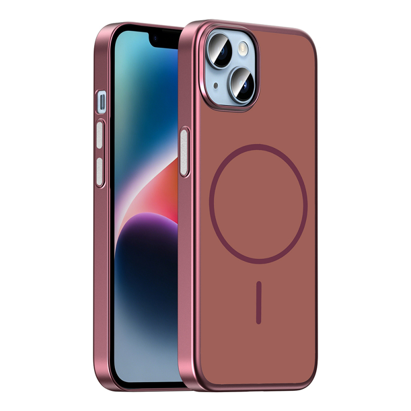 Apple iPhone 15 Case M-Safe Charging Enabled Zore Lora PC Cover - 2