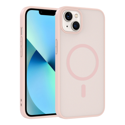 Apple iPhone 15 Case M-safe Charging Feature Zore Ballet Flat Cover - 1